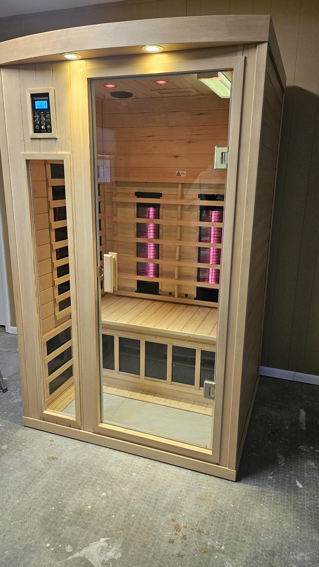 Ceramic Infrared Sauna 2 Person Infrared Sauna w/Red Light Therapy customer photo 1
