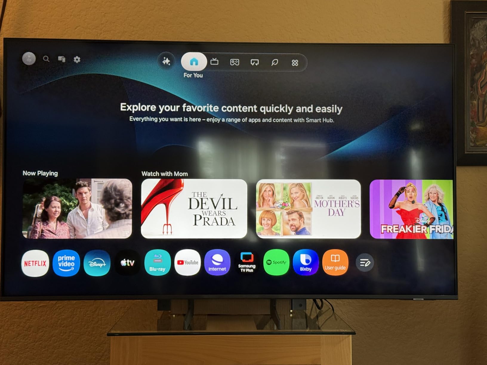 Samsung 65-Inch Class QN70H Series, Neo QLED Mini LED, 4K, Smart TV, 2026 customer photo 1