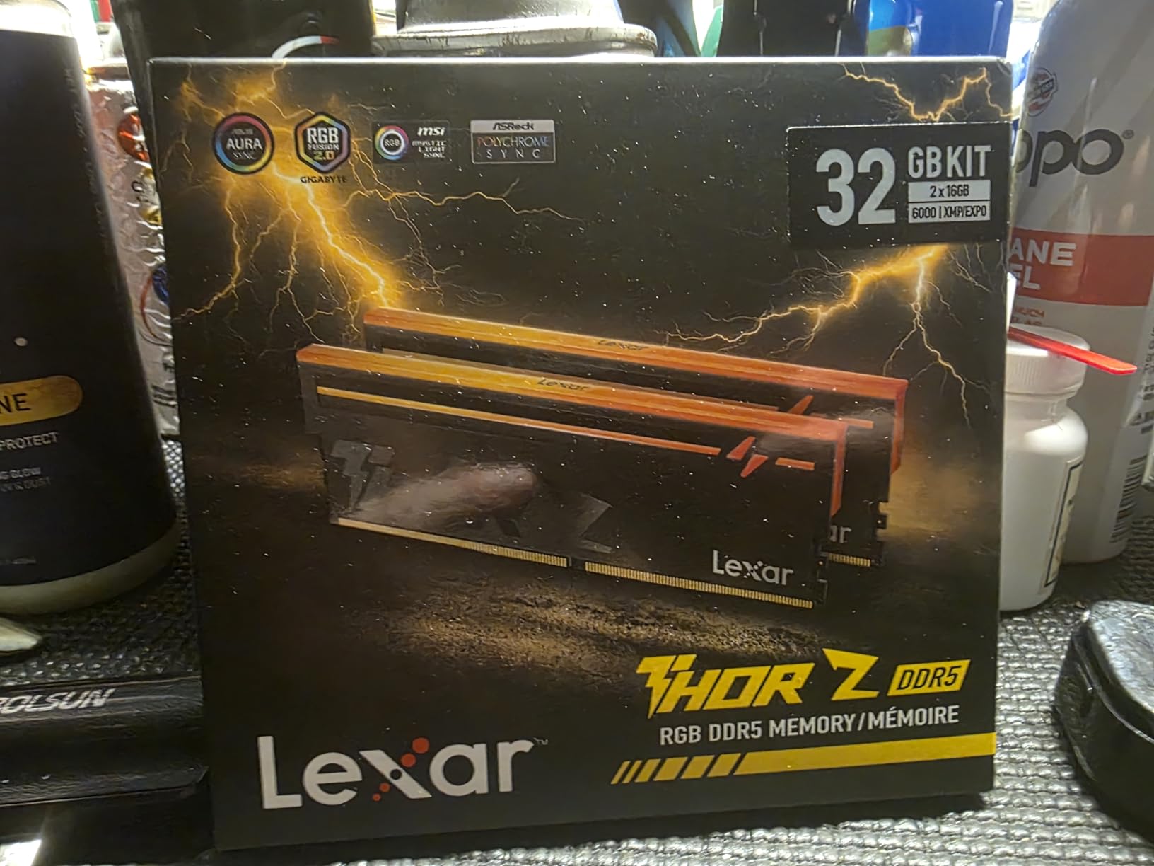 Lexar Thor Z RGB DDR5 RAM 32GB Kit (2x16GB) 6000MHz CL38 DRAM 288-Pin UDIMM customer photo 1