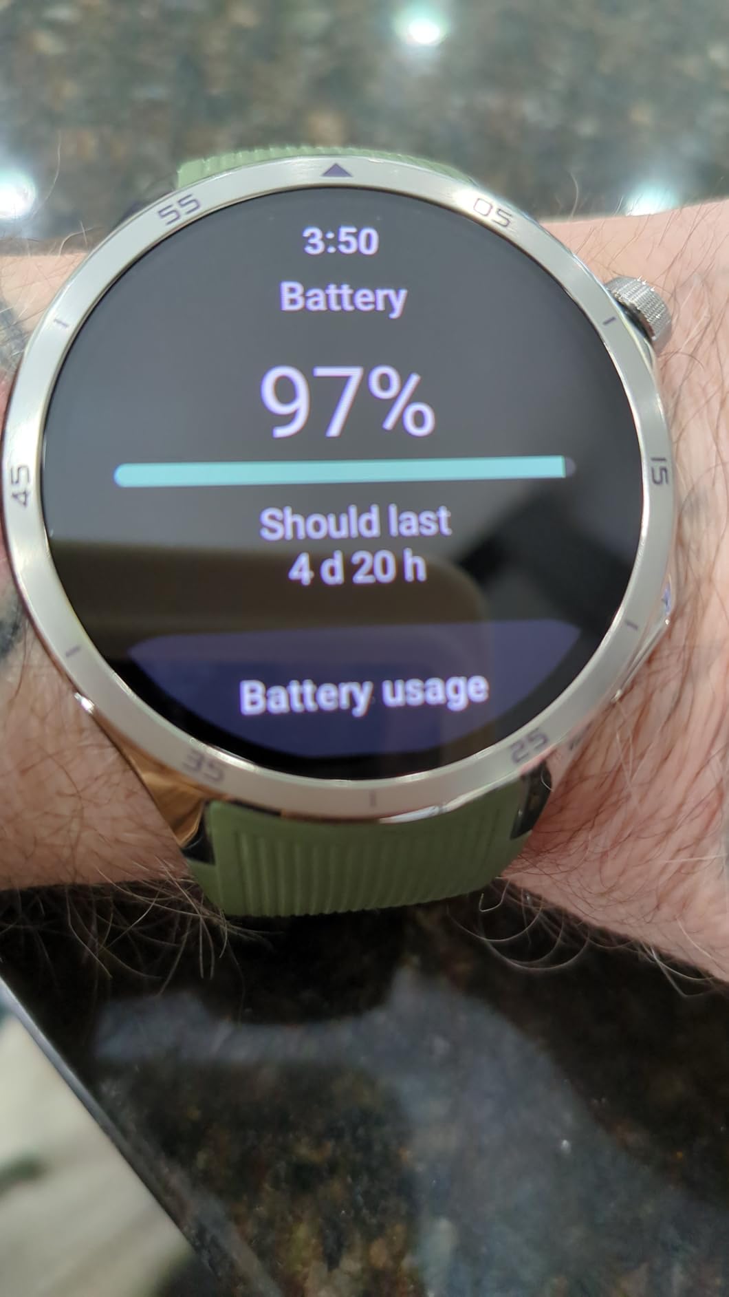 OnePlus Watch4 47mm OLED,43g Ti,16-Day Battery, Health Track, 90+Sports, Green customer photo 1