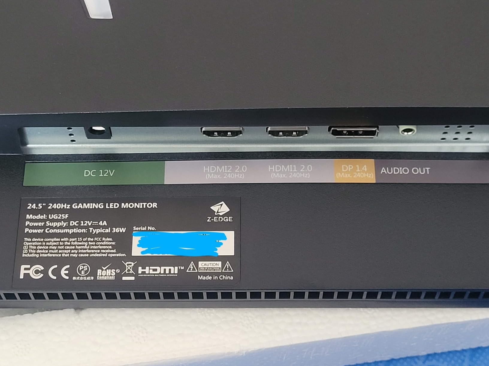 Z-Edge 49 inch Ultrawide Curved Computer Monitor, DQHD 5120x1440, 165Hz customer photo 1