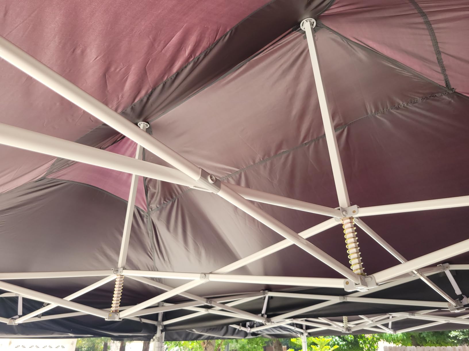 HOTEEL 10x20 Pop Up Canopy Tent, Upgraded Thickened Hexagonal Legs, White customer photo 2