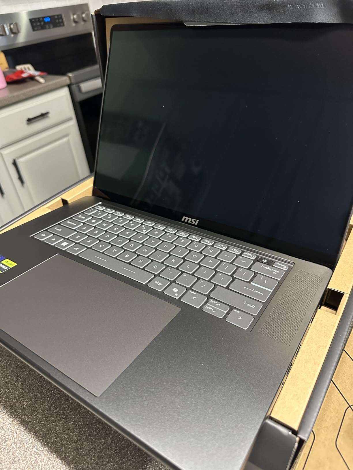 msi Stealth 16 AI+ 16” 240Hz QHD+ OLED Gaming Laptop: Intel Core Ultra 9 386H, NVIDIA Geforce RTX 5070Ti, 32GB DDR5, 1TB NVMe SSD, Wi-Fi 7, Win 11 Home: Charcoal Black B3WH-036US customer photo 1