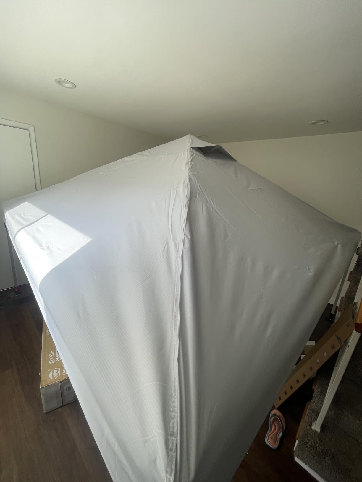CROWN SHADES 10X20 Pop Up Canopy Tent with Sidewalls, Instant Setup, Gray customer photo 2