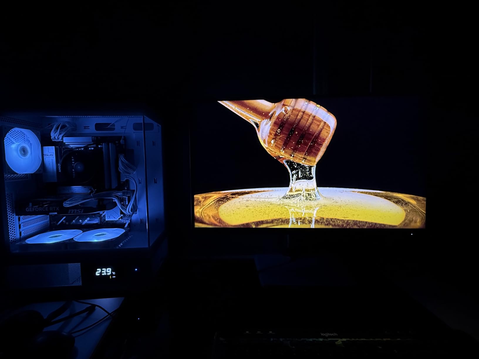 KTC 25M2 Pro 400Hz Gaming Monitor, 24.5 Inch 360Hz Gaming Monitor 1080P, Fast IPS, 1ms GTG, DAC, Adaptive Sync, Vertical Monitors w/Shielding Hood, HDMI DP, Tilt/Swivel/Pivot/Height Adjustment, VESA customer photo 2