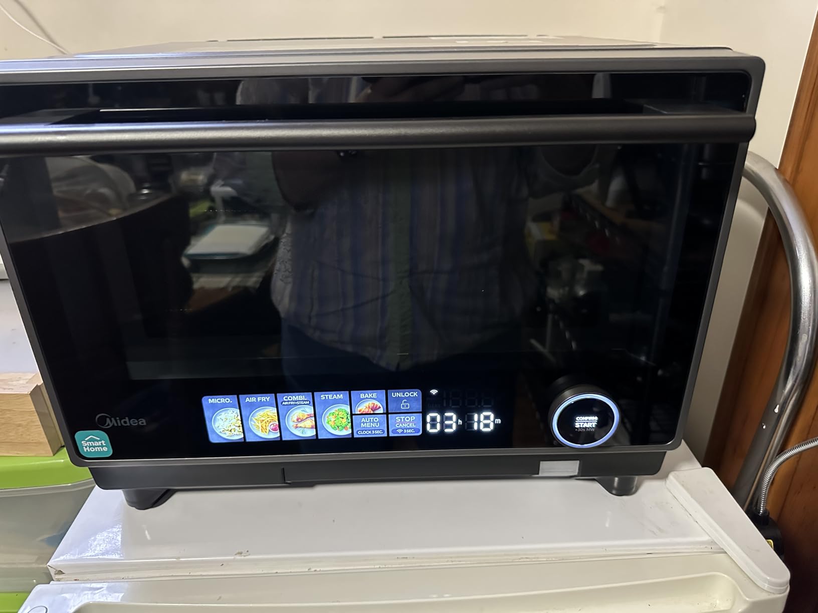 Midea 4-in-1 Micro Steam Oven, App Control, 0.9 Cu.Ft for RV/Small Kitchen customer photo 1