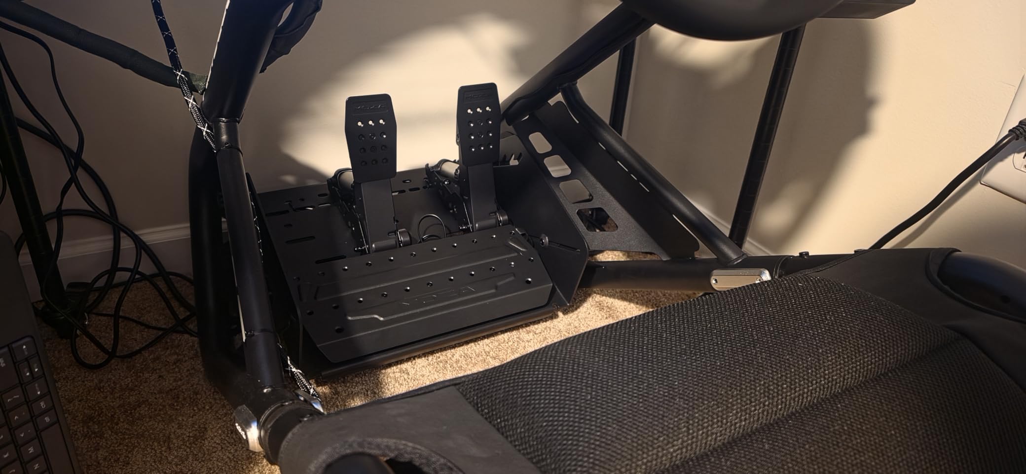 MOZA SRP2 Dual Pedals Set of Load Cell Brake and Throttle Pedal Equipped with 100KG Load Cell and 15-Bit Angle Sensor, CNC Aerospace-Grade Aluminum Fully Adjustable Pedal Angle Spacing and Height for PC Racing Game customer photo 1
