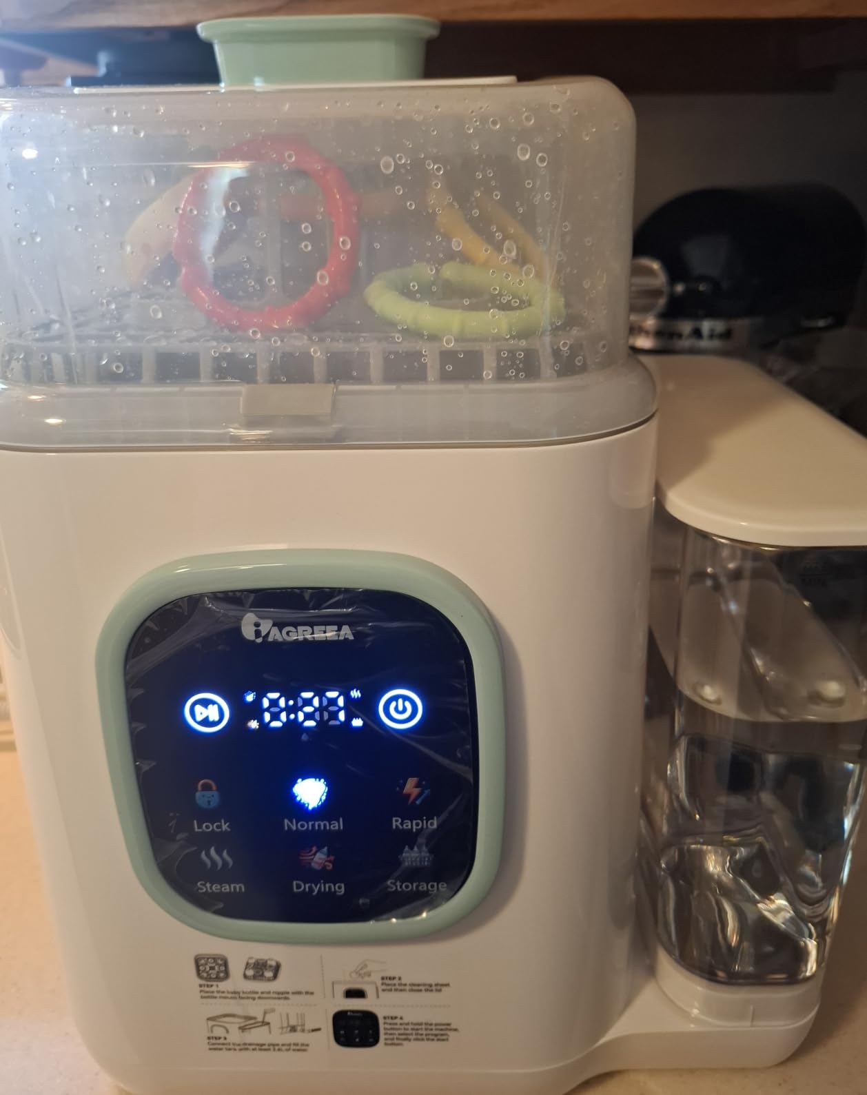 IAGREEA Baby Bottle Washer, 4-in-1 Cleaning Machine Fit 8 Bottles customer photo 1