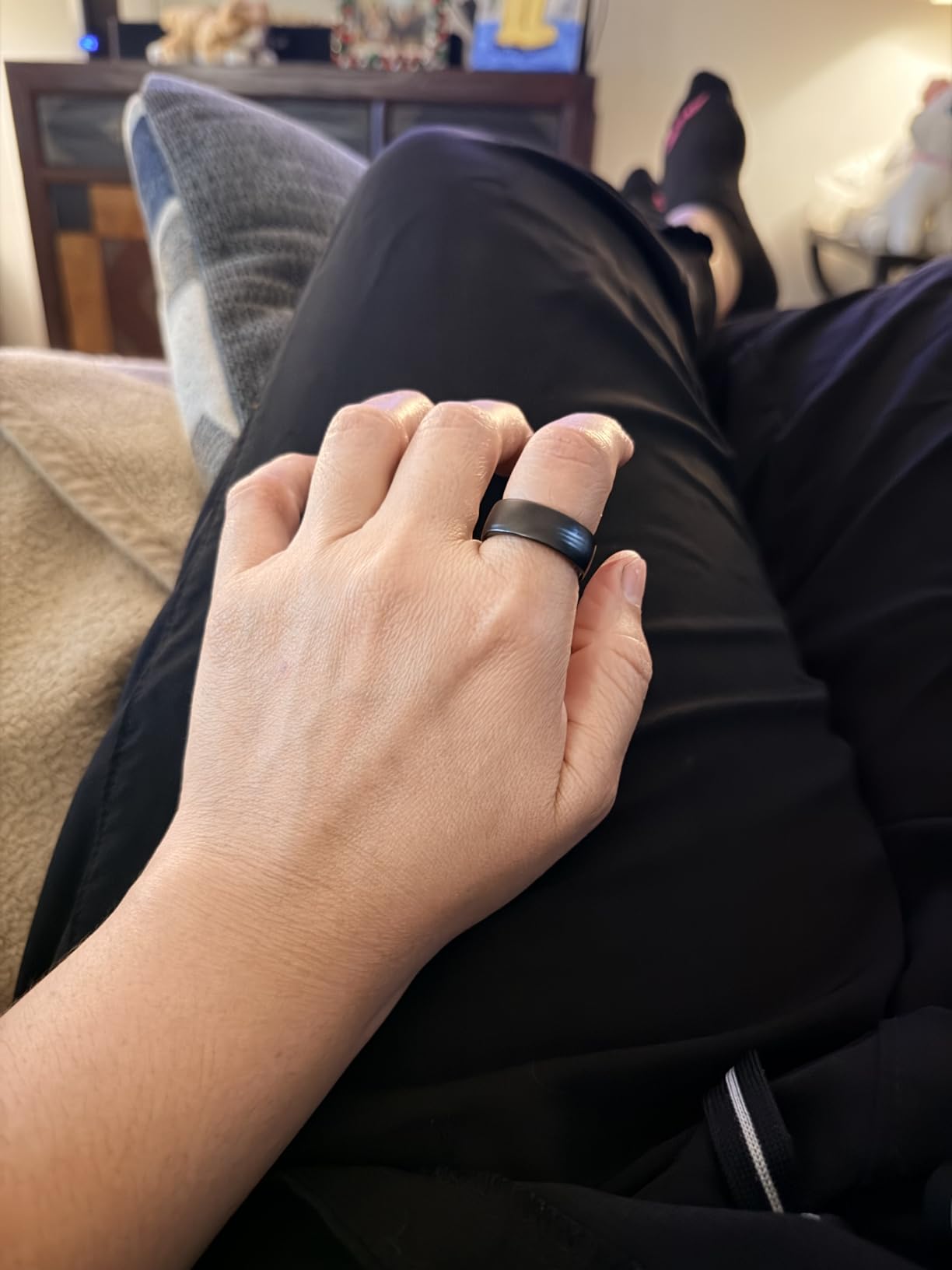 Smart Ring for Women & Men, Fitness and Health Tracker Ring(Silver 7) customer photo 1