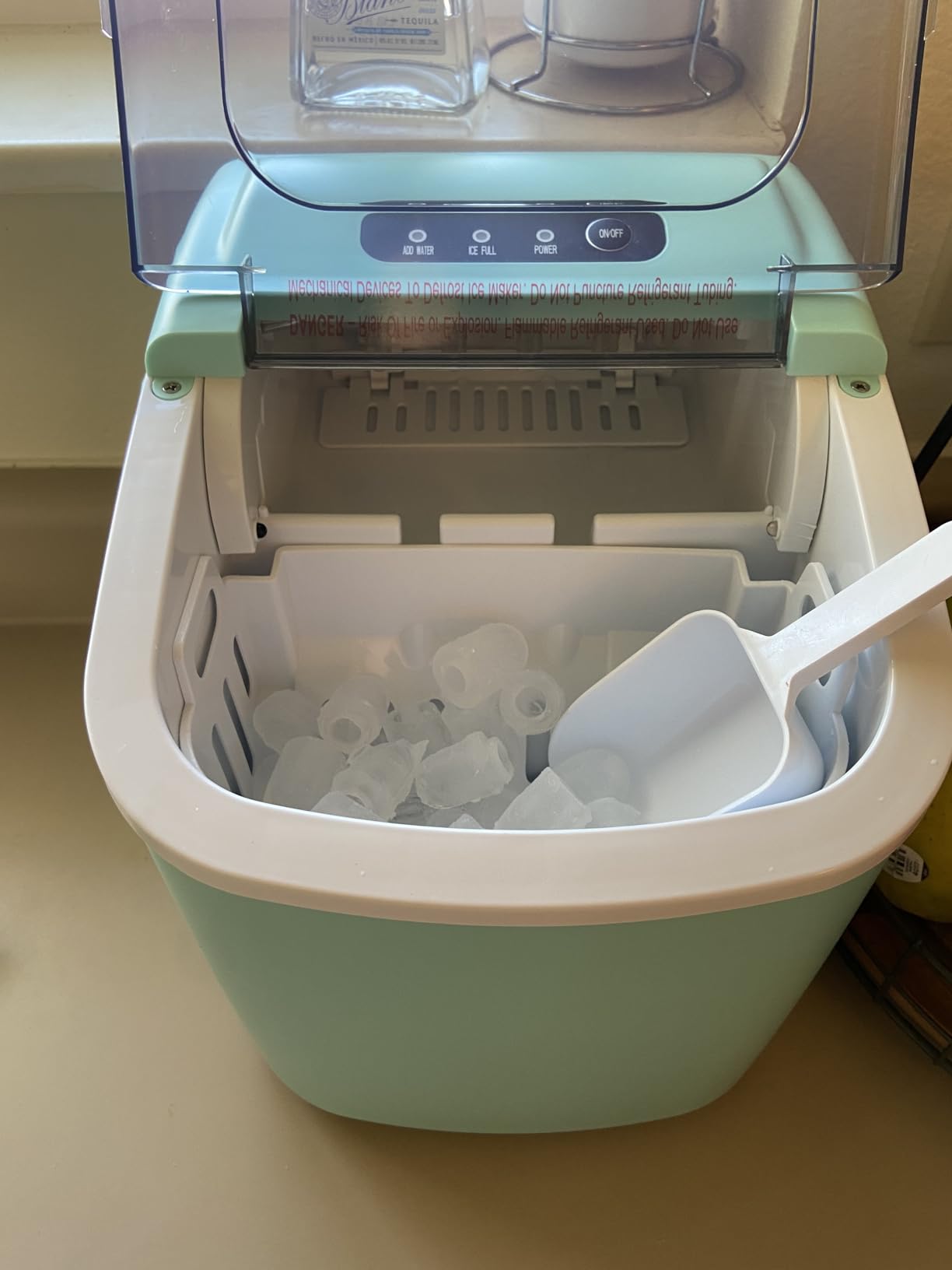 AGLUCKY Nugget Ice Maker Countertop with One-Touch Dispensing customer photo 2