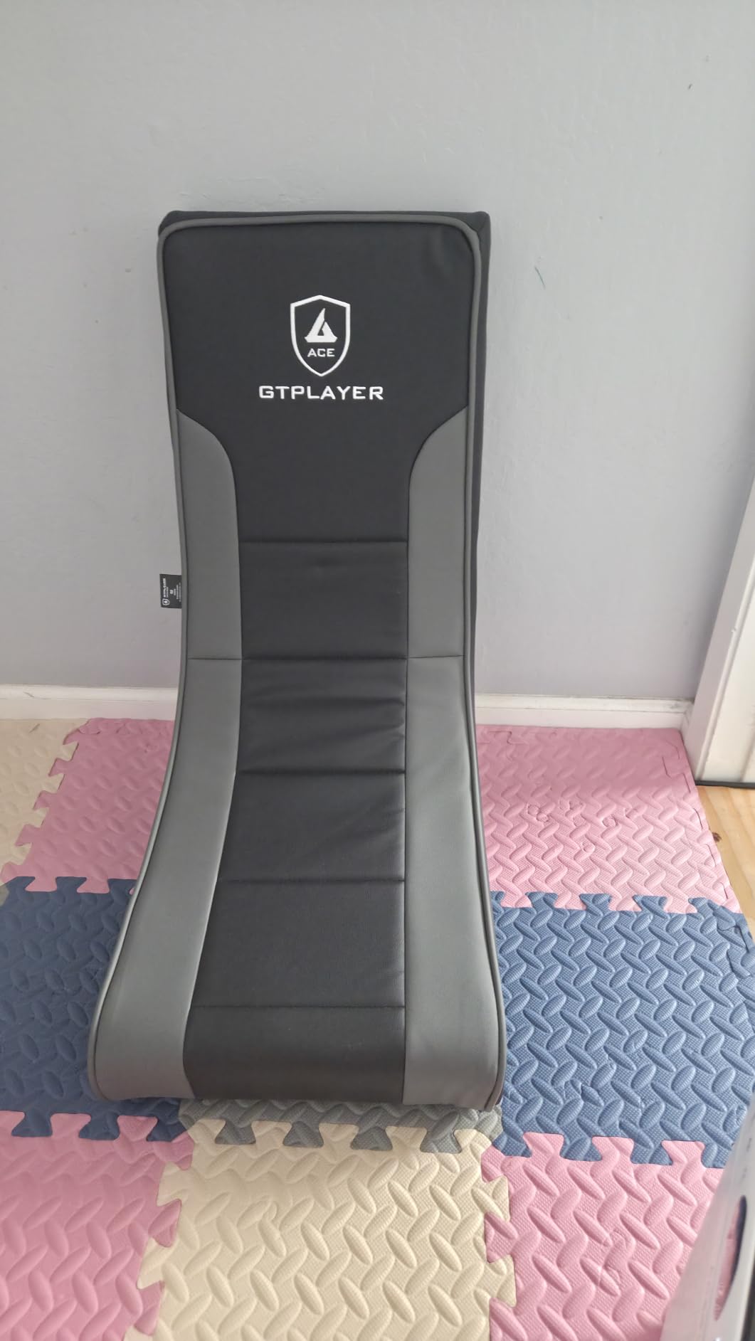 GTPLAYER Floor Rolling Game Chairs with Angle Limiter, Gamer Rocker Floor Seat, Compact & Lightweight, Black customer photo 2