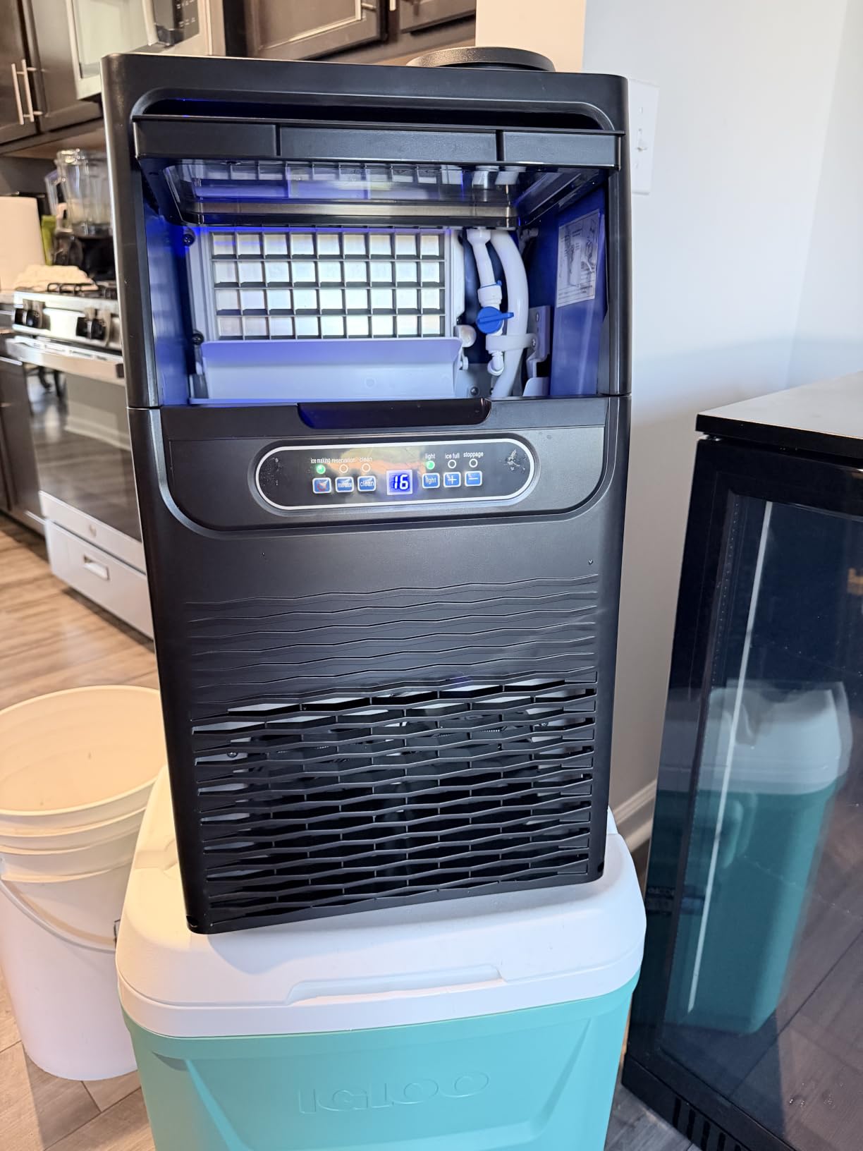 SOZT Nugget Ice Maker Machine, 100LBS/24H, 25LBS Capacity customer photo 1