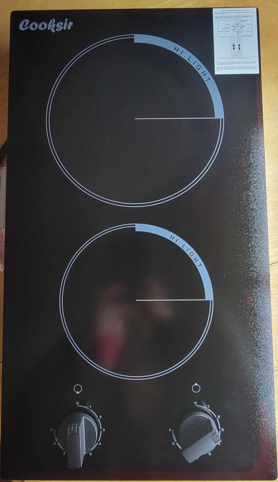 30 Inch Electric Cooktop with Downdraft, Recirculating Air Vent customer photo 1