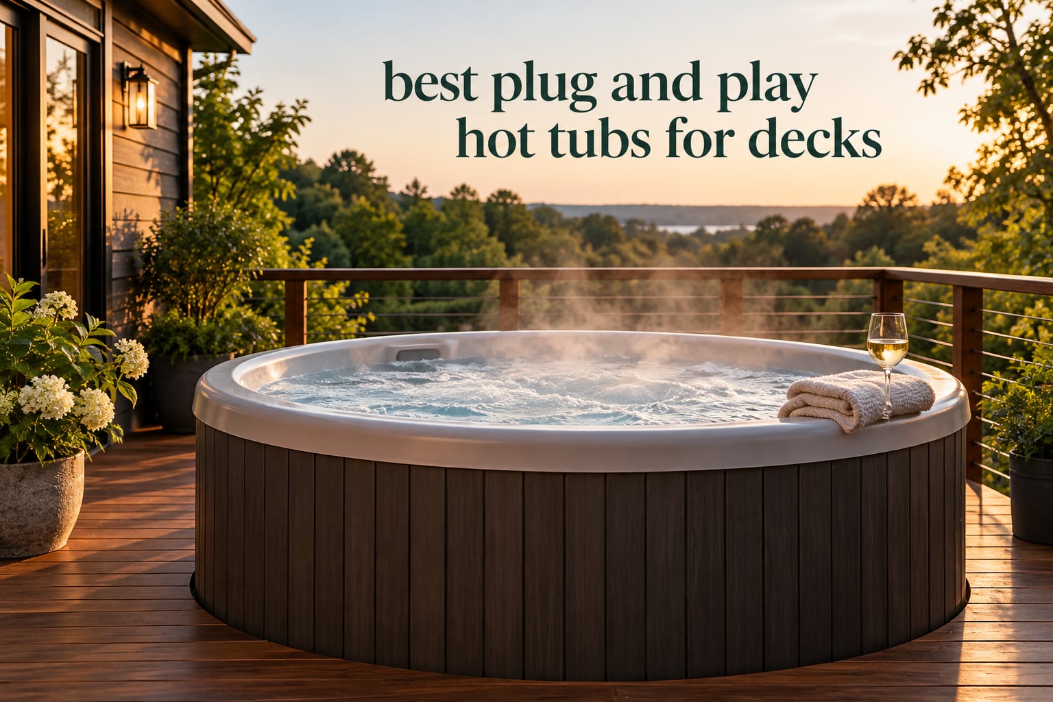 best plug and play hot tubs for decks