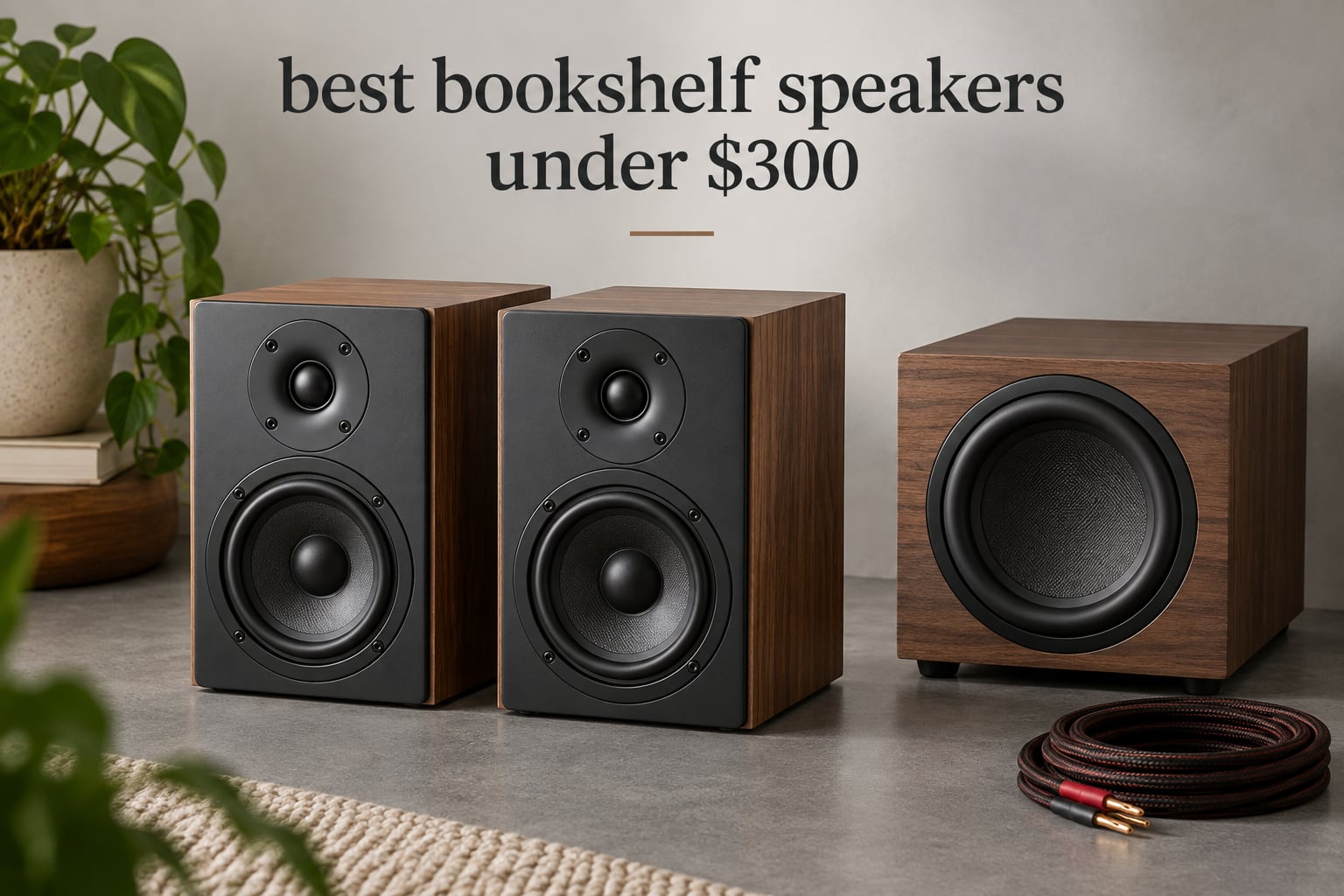 best bookshelf speakers under $300