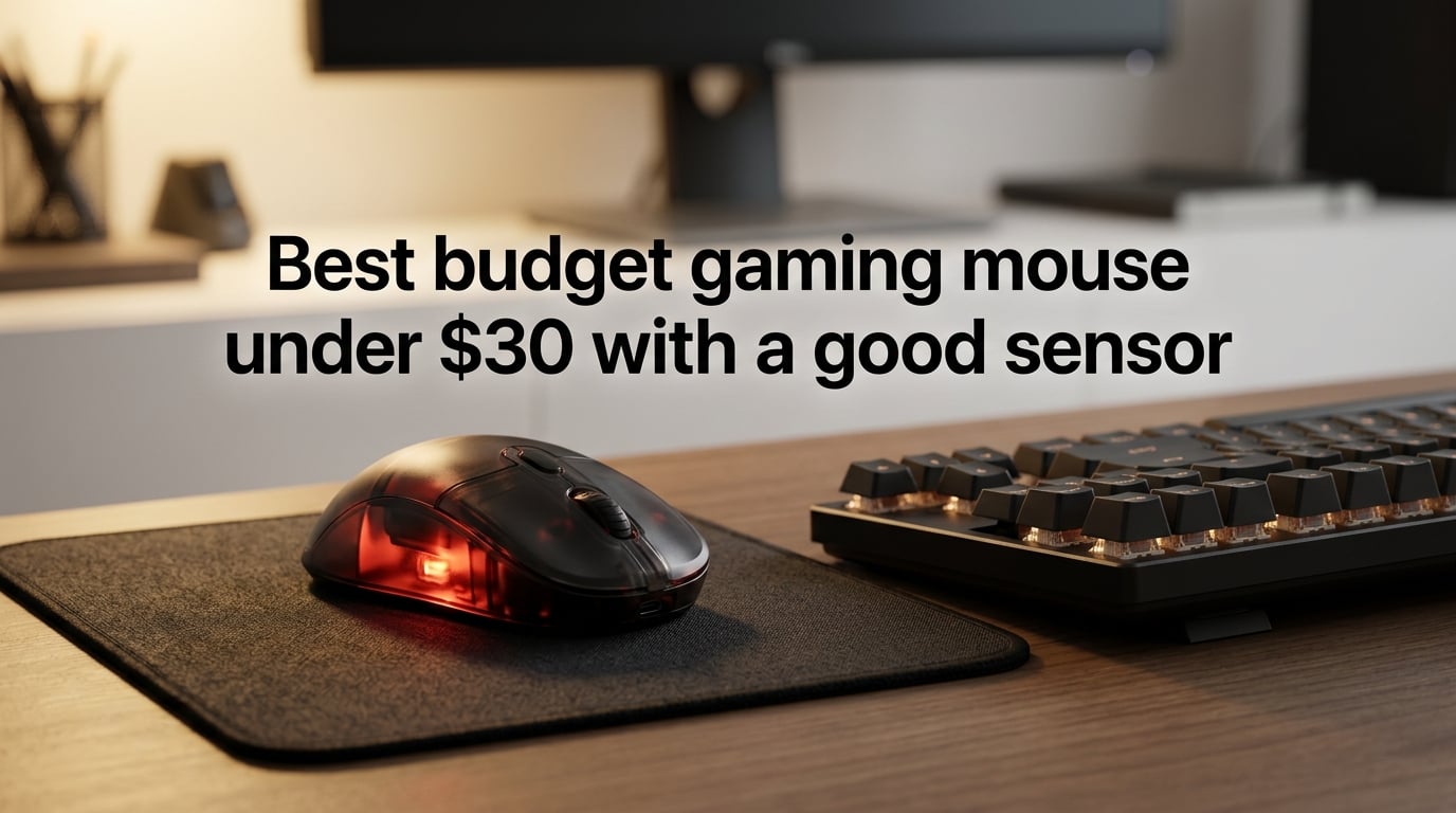 Best budget gaming mouse under $30 with a good sensor