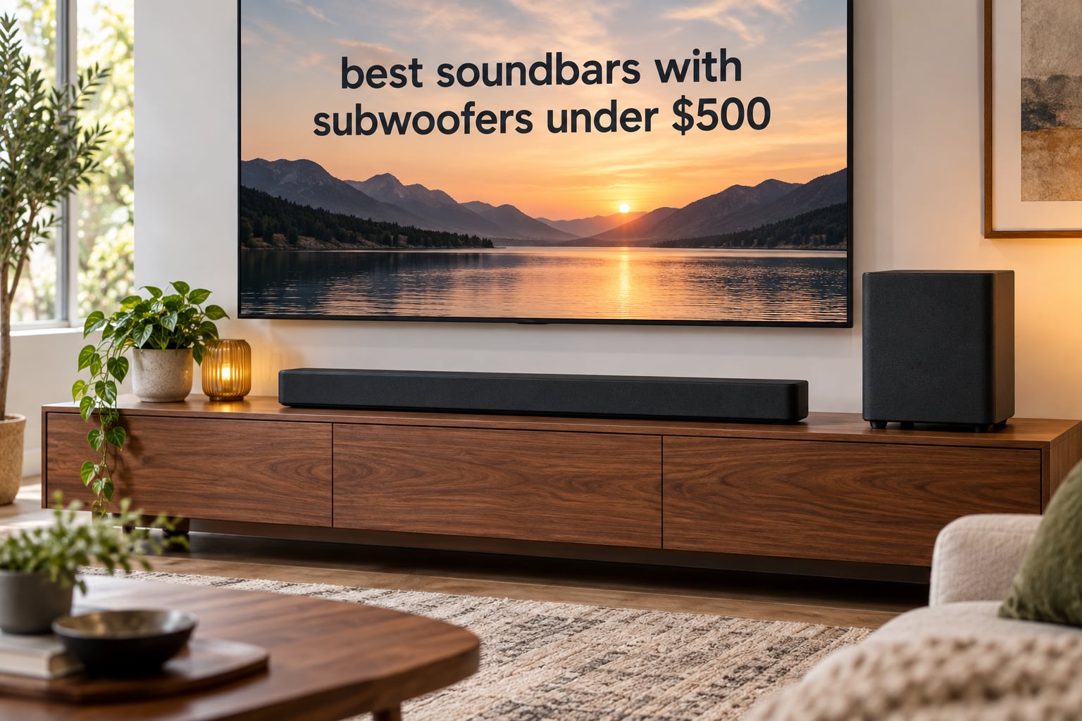 best soundbars with subwoofers under $500