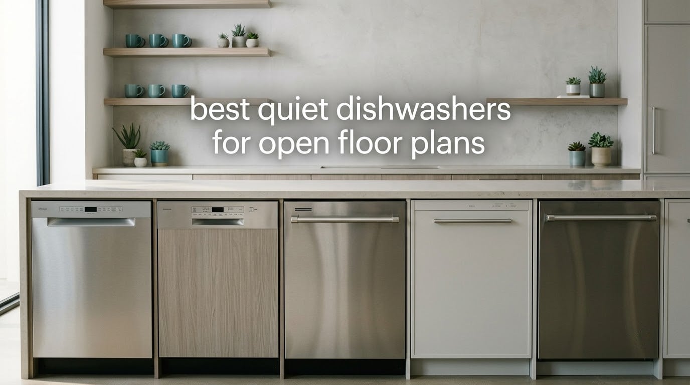 best quiet dishwashers for open floor plans