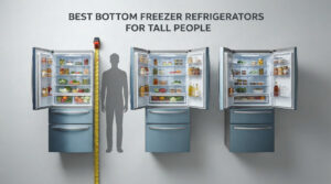 best bottom freezer refrigerators for tall people