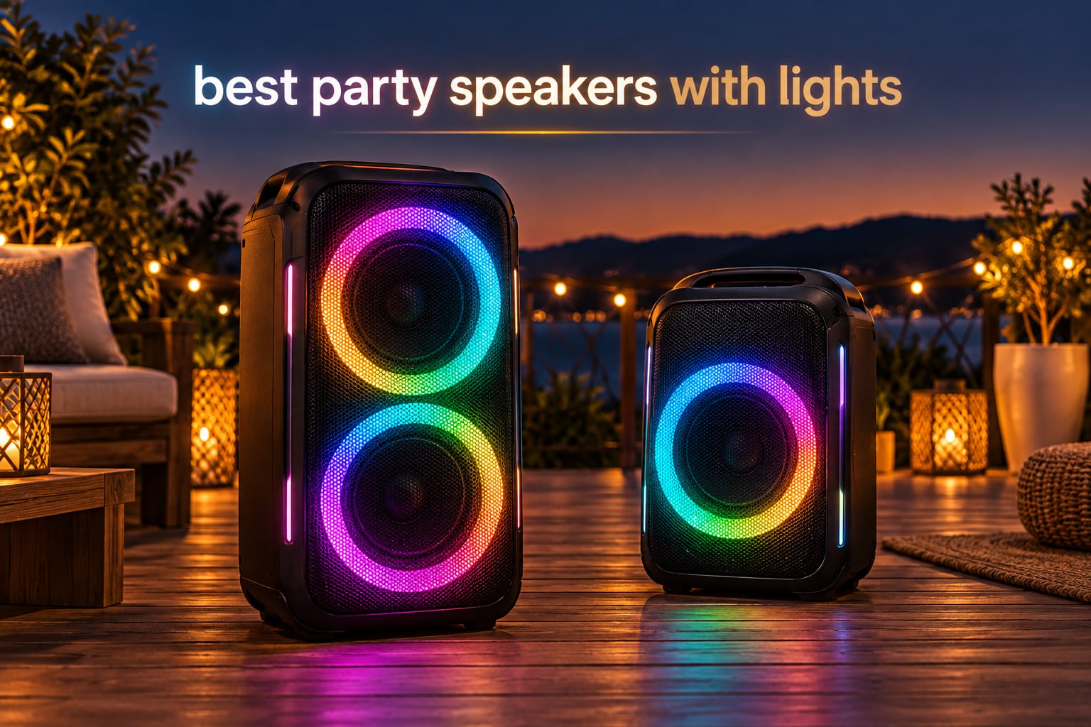 best party speakers with lights