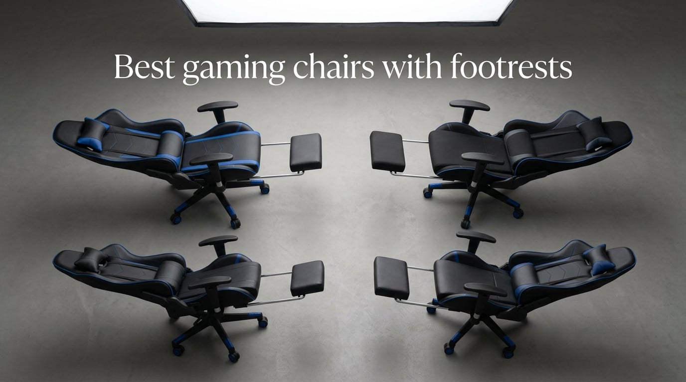 Best gaming chairs with footrests