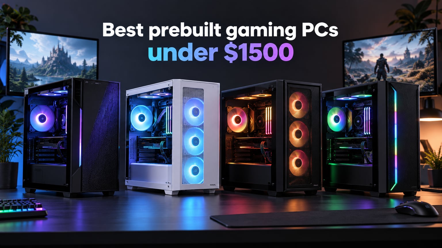 Best prebuilt gaming PCs under $1500