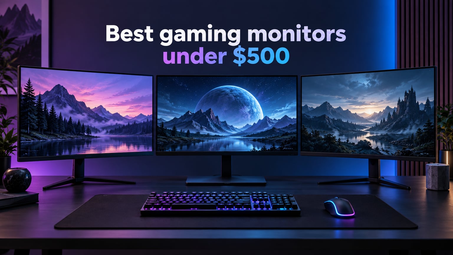 Best gaming monitors under $500