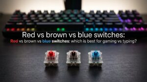 Red vs brown vs blue switches: which is best for gaming vs typing?