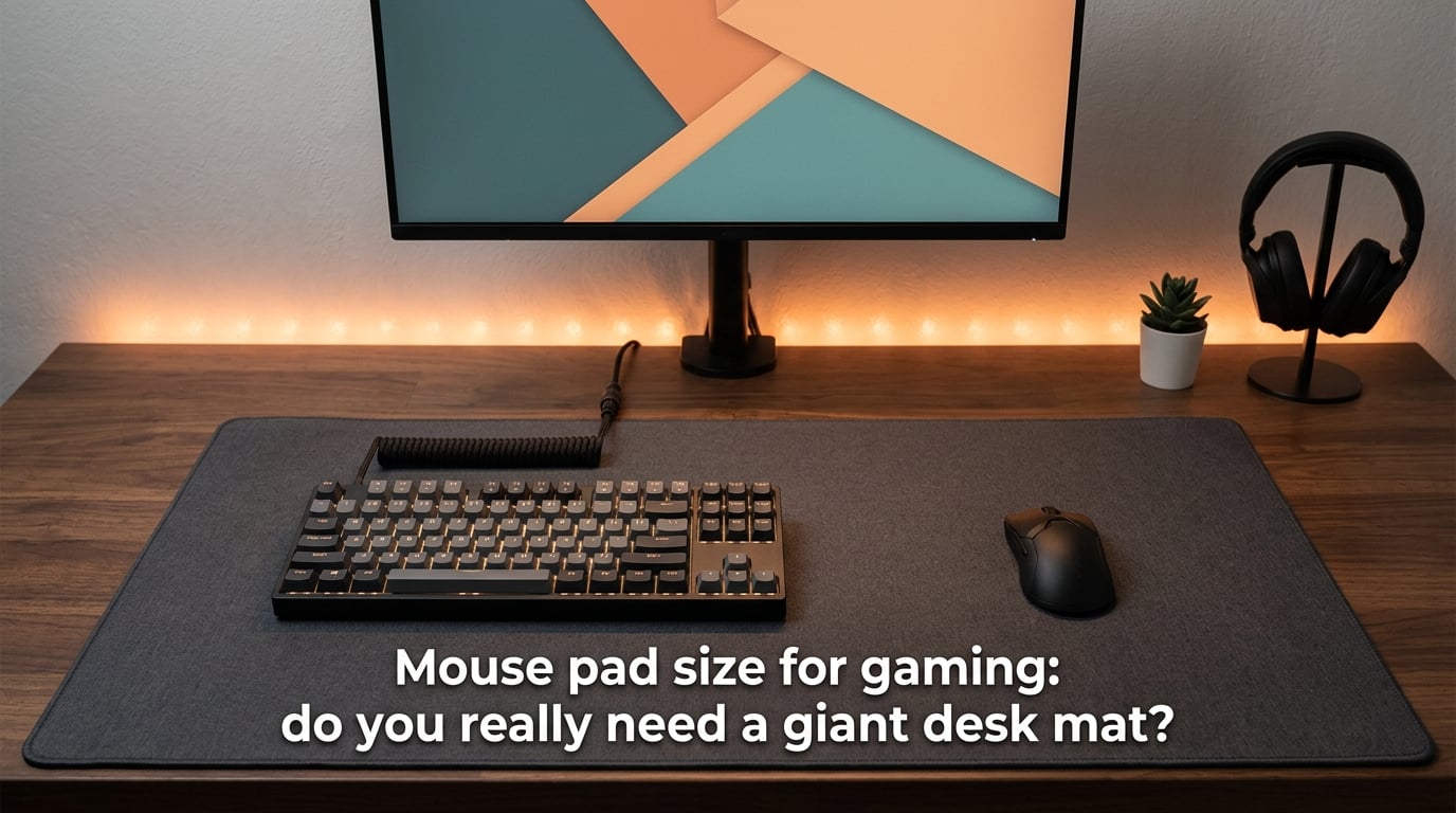 Mouse pad size for gaming: do you really need a giant desk mat?