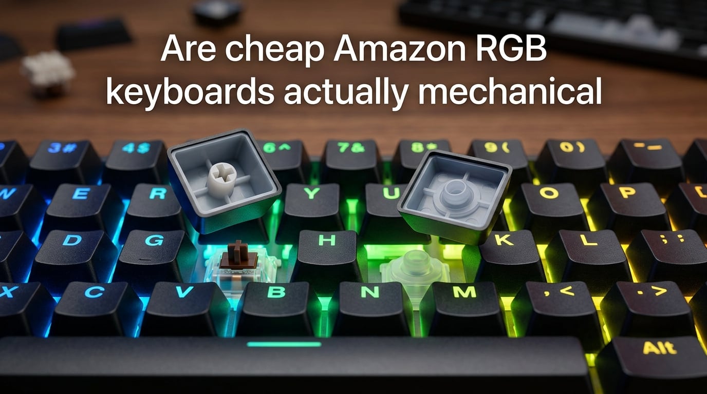 Are cheap Amazon RGB keyboards actually mechanical