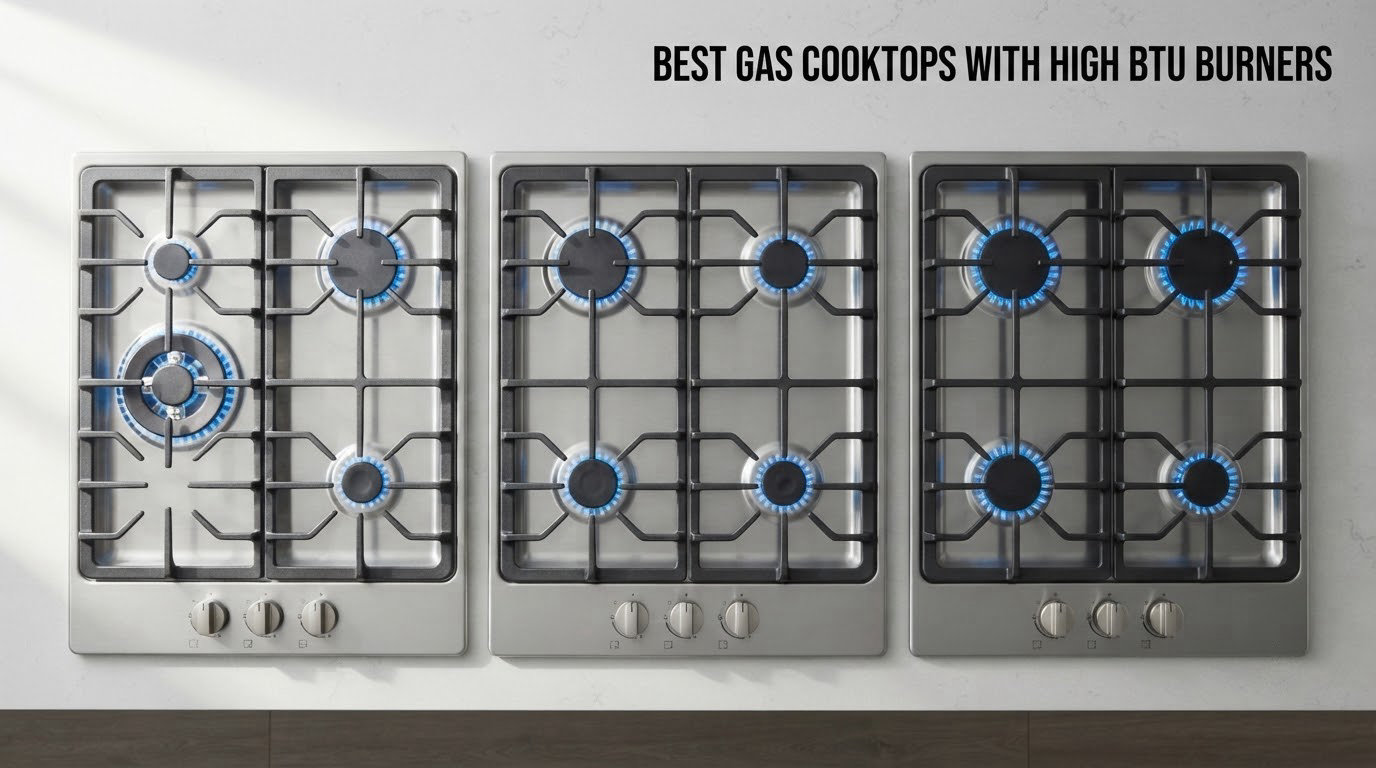 best gas cooktops with high btu burners