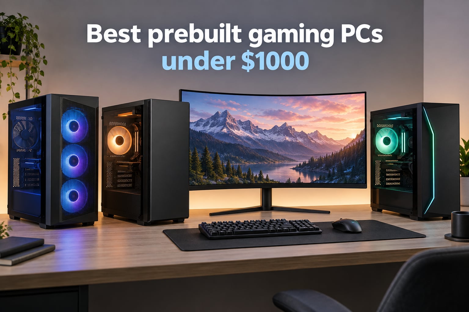 Best prebuilt gaming PCs under $1000
