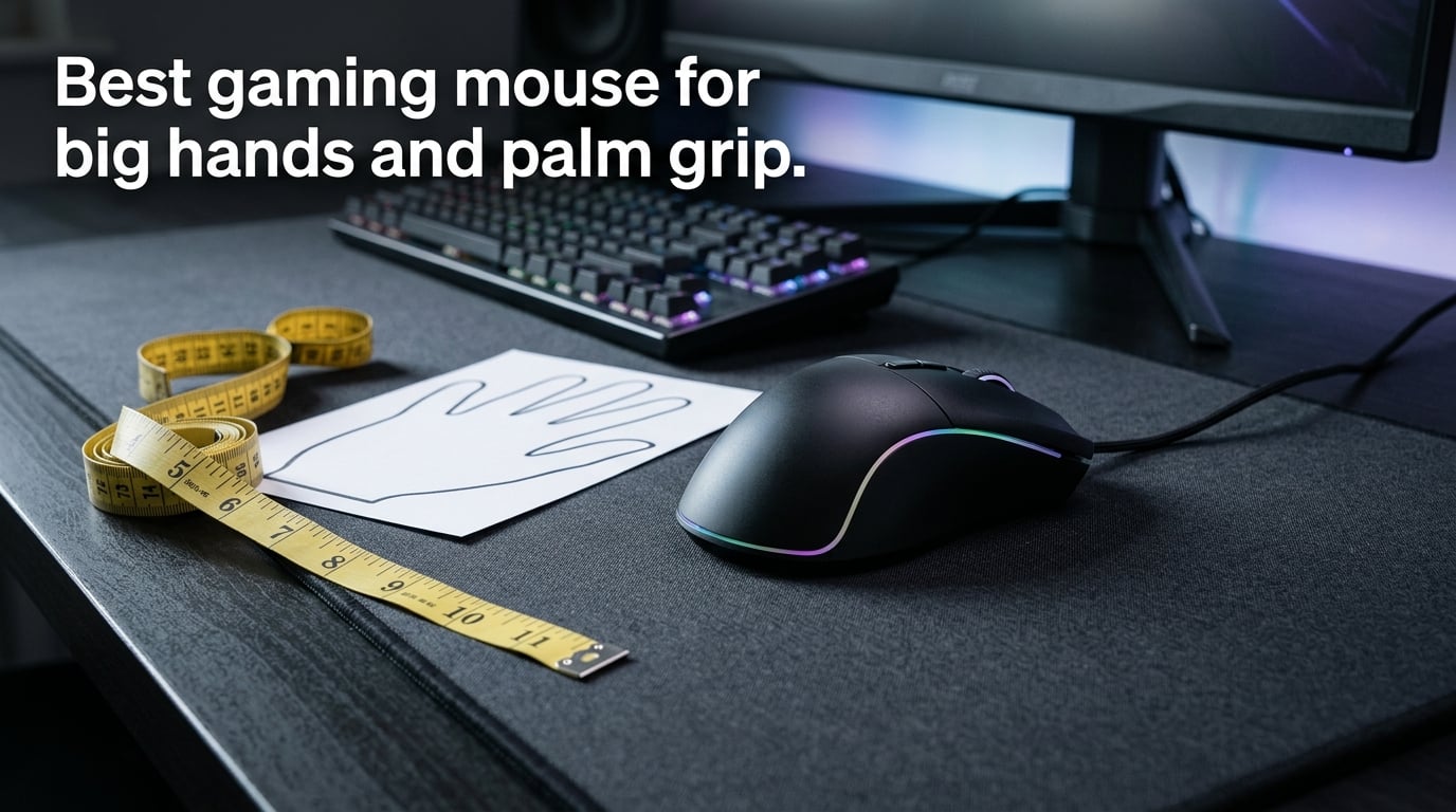 Best gaming mouse for big hands and palm grip