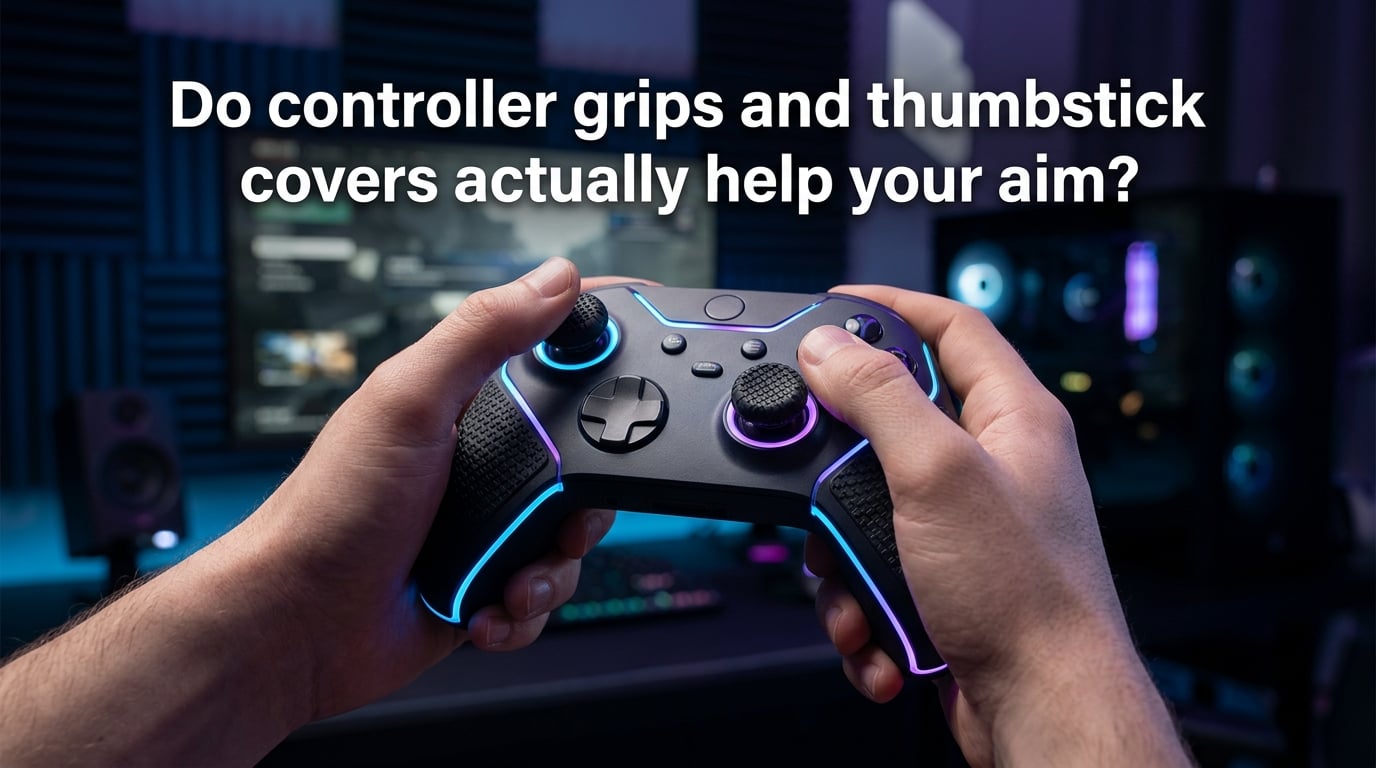 Do controller grips and thumbstick covers actually help your aim?