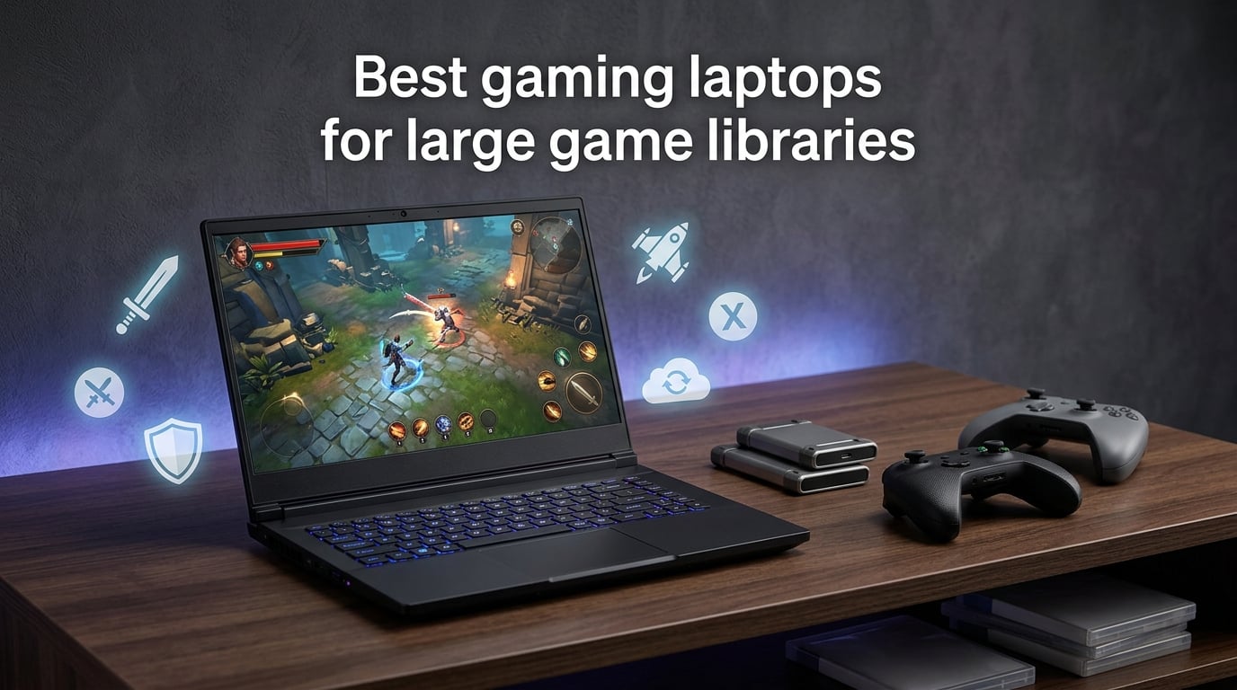Best gaming laptops for large game libraries
