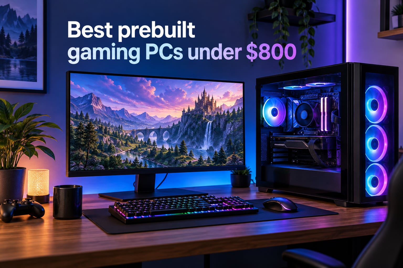 Best prebuilt gaming PCs under $800