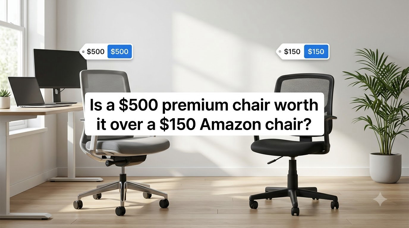 Is a $500 premium chair worth it over a $150 Amazon chair?