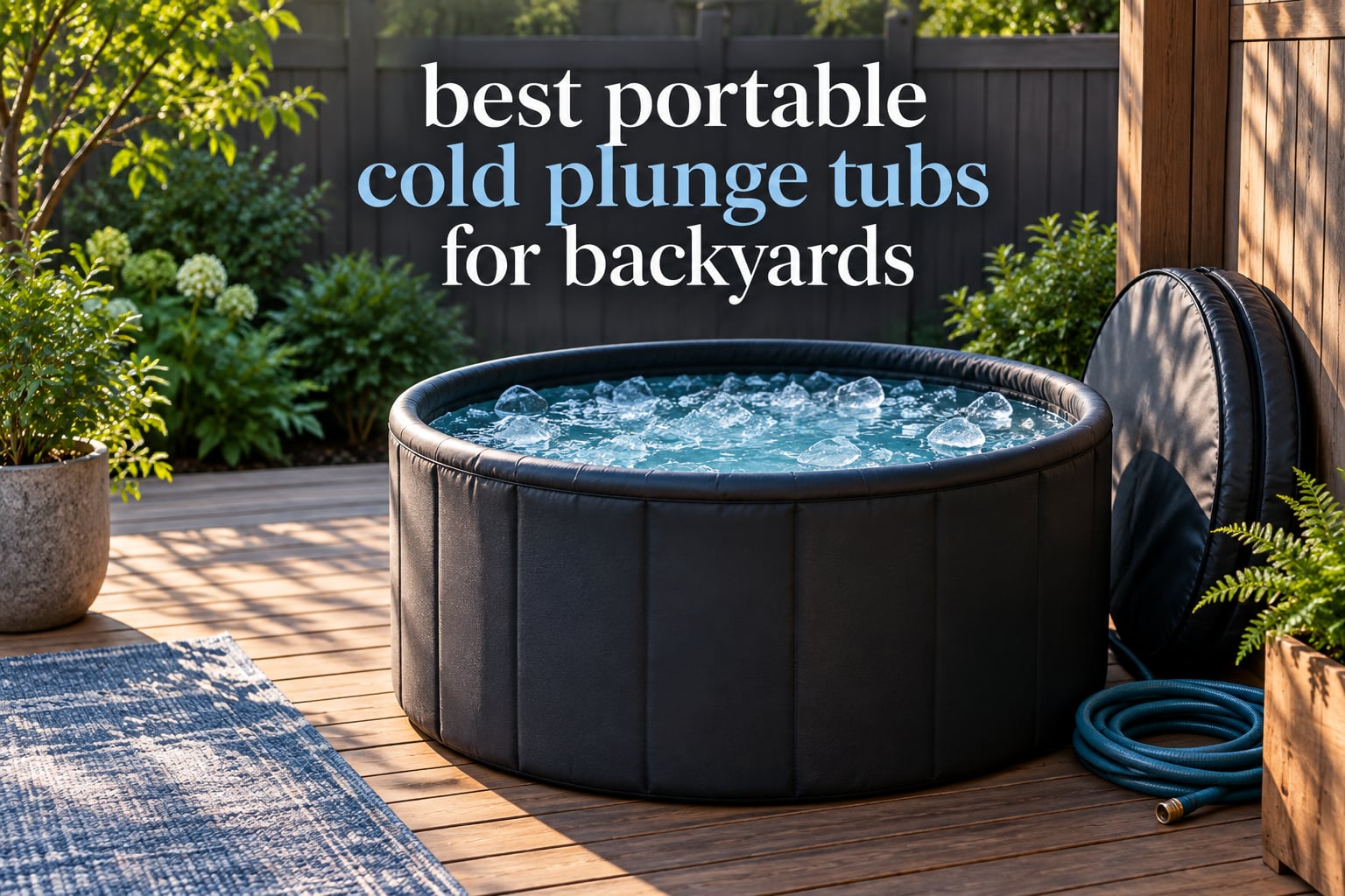 best portable cold plunge tubs for backyards