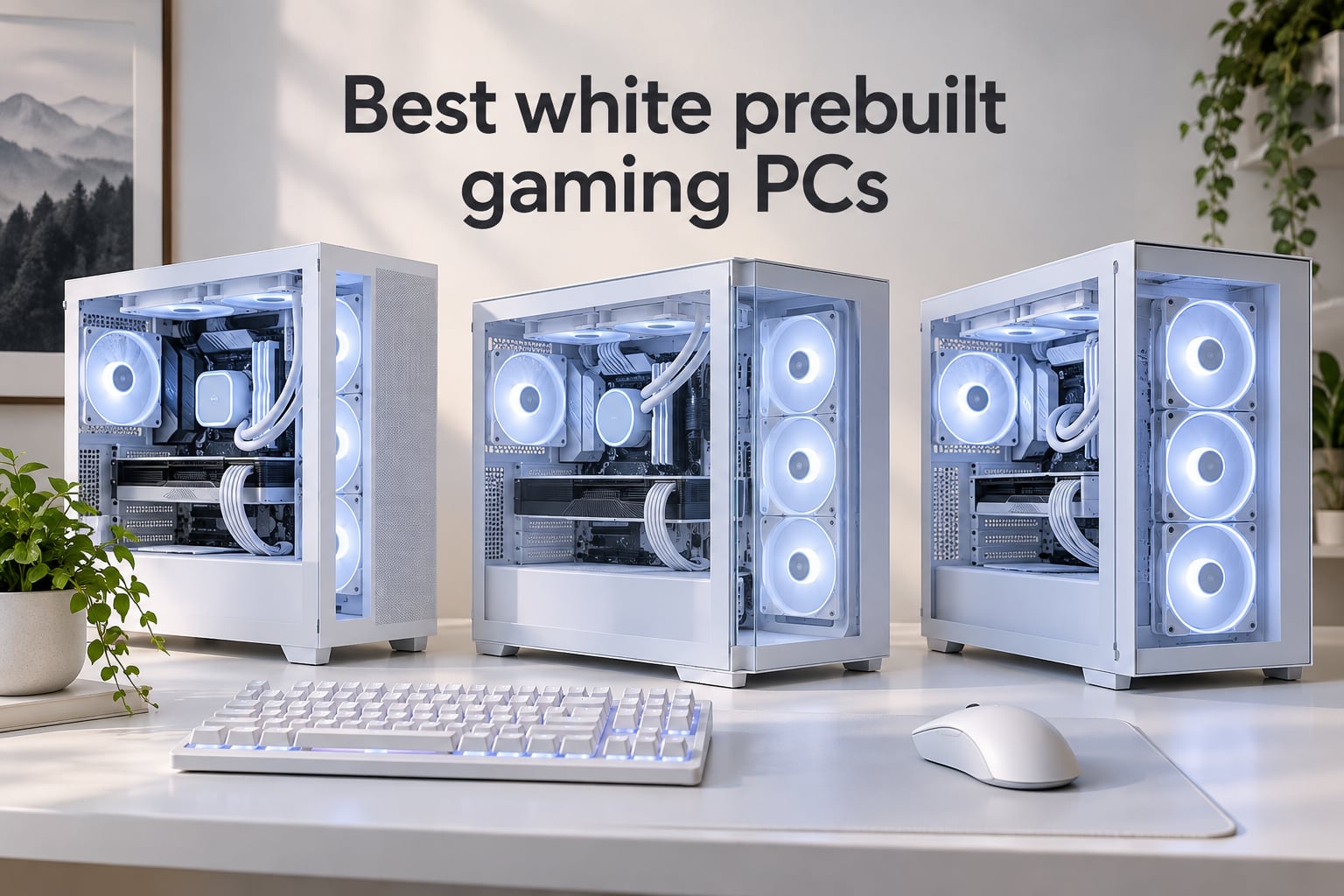 Best white prebuilt gaming PCs