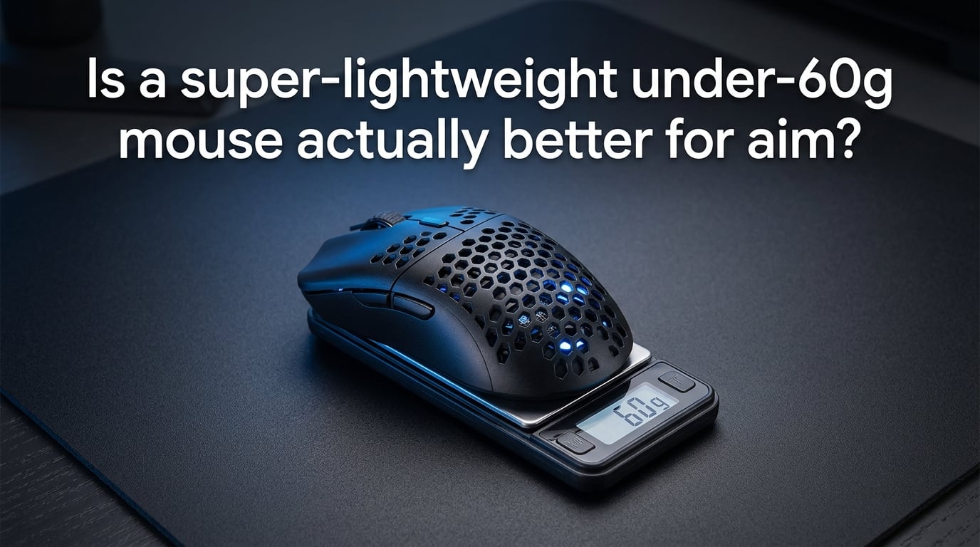 Is a super-lightweight under-60g mouse actually better for aim?