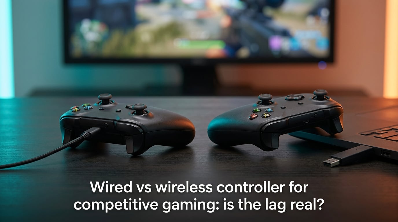 Wired vs wireless controller for competitive gaming: is the lag real?