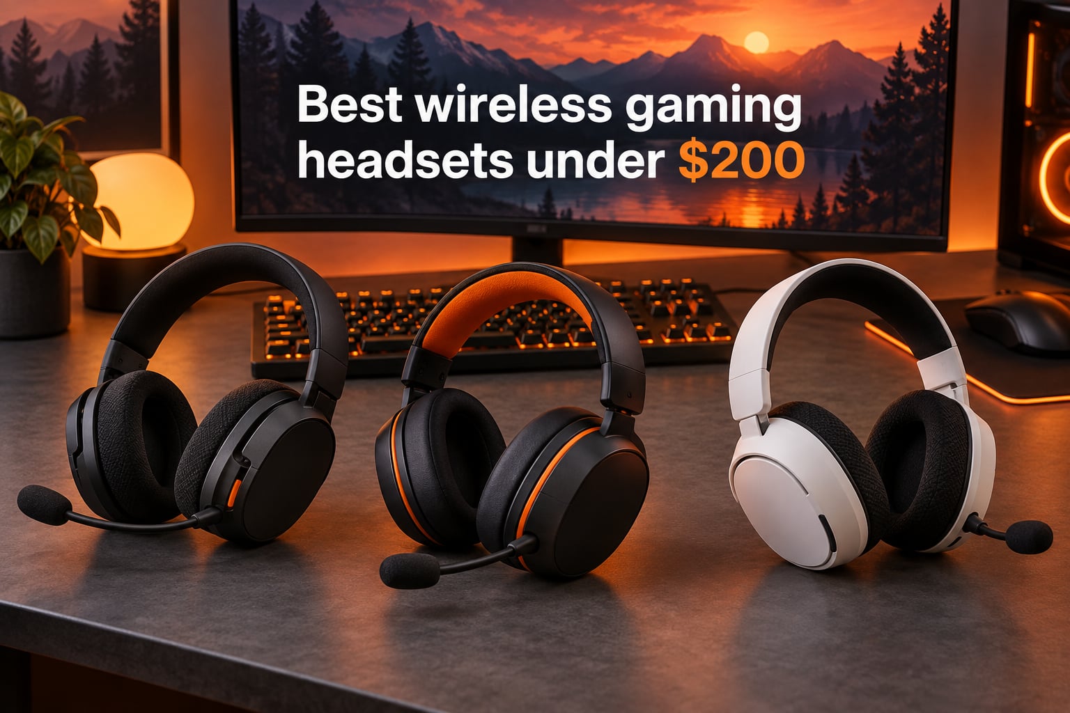 Best wireless gaming headsets under $200