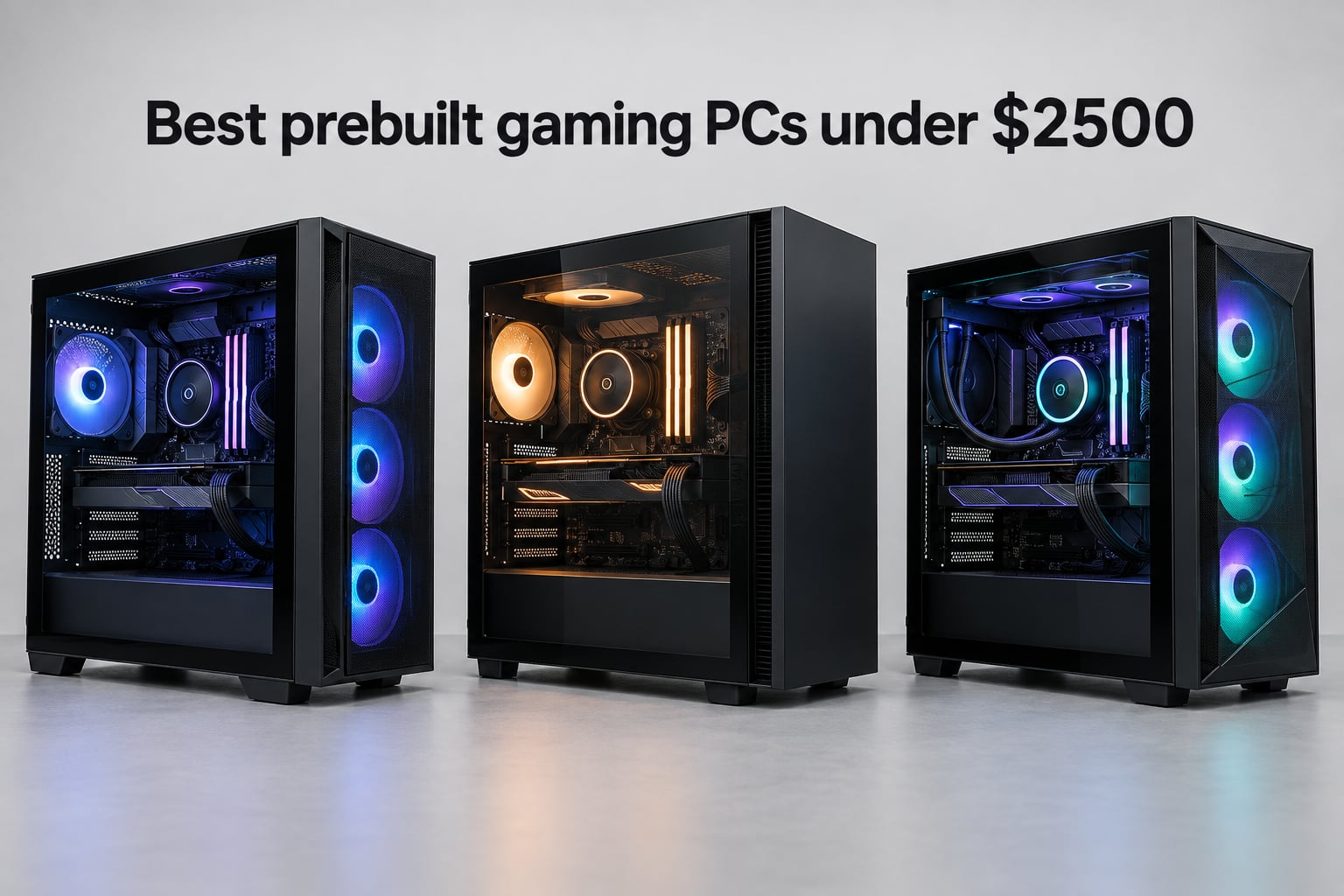 Best prebuilt gaming PCs under $2500