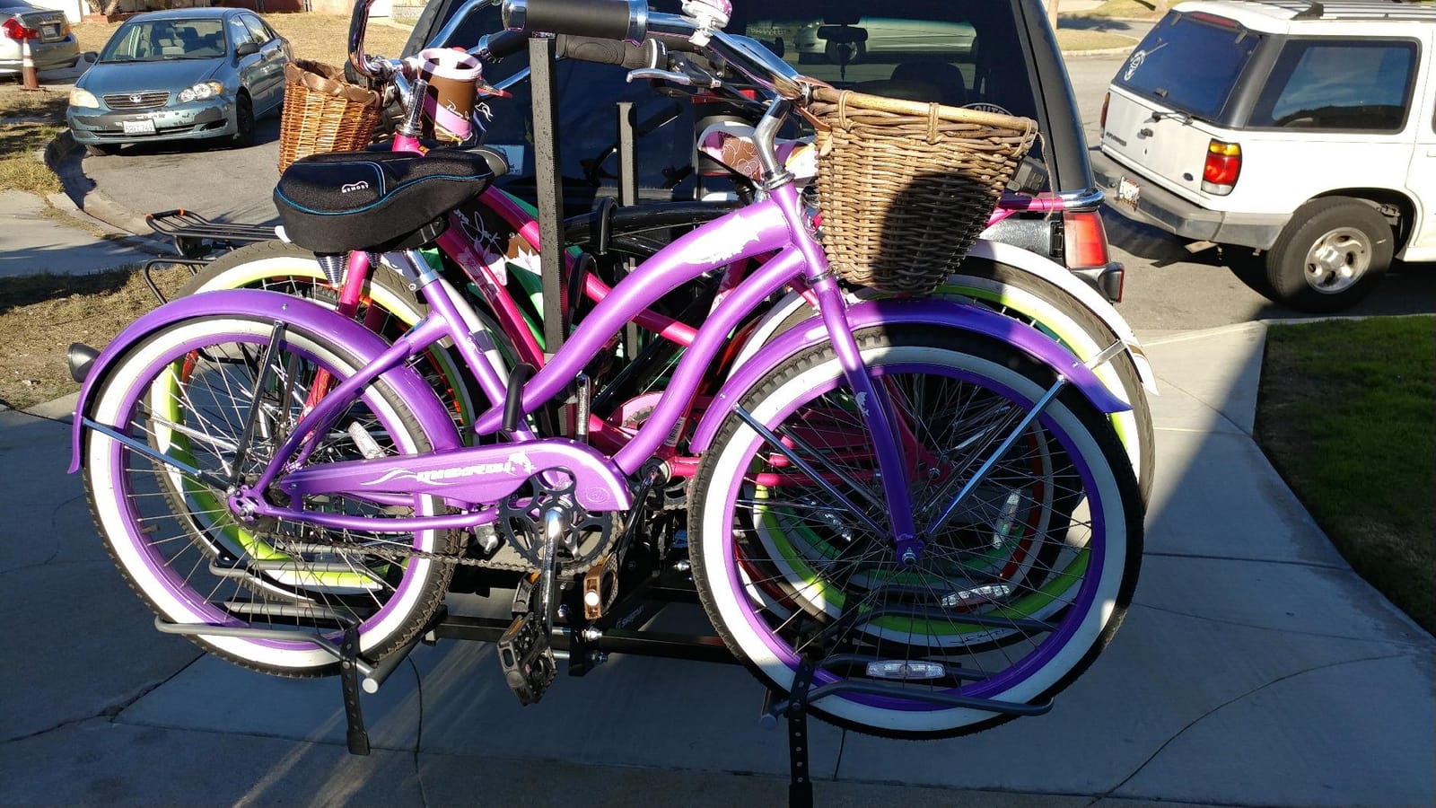 Swagman XTC4 Hitch Mount Bike Rack – Platform Carrier for 4 Bikes, Ratcheting Hook System, Fold-Up Storage Design, 2