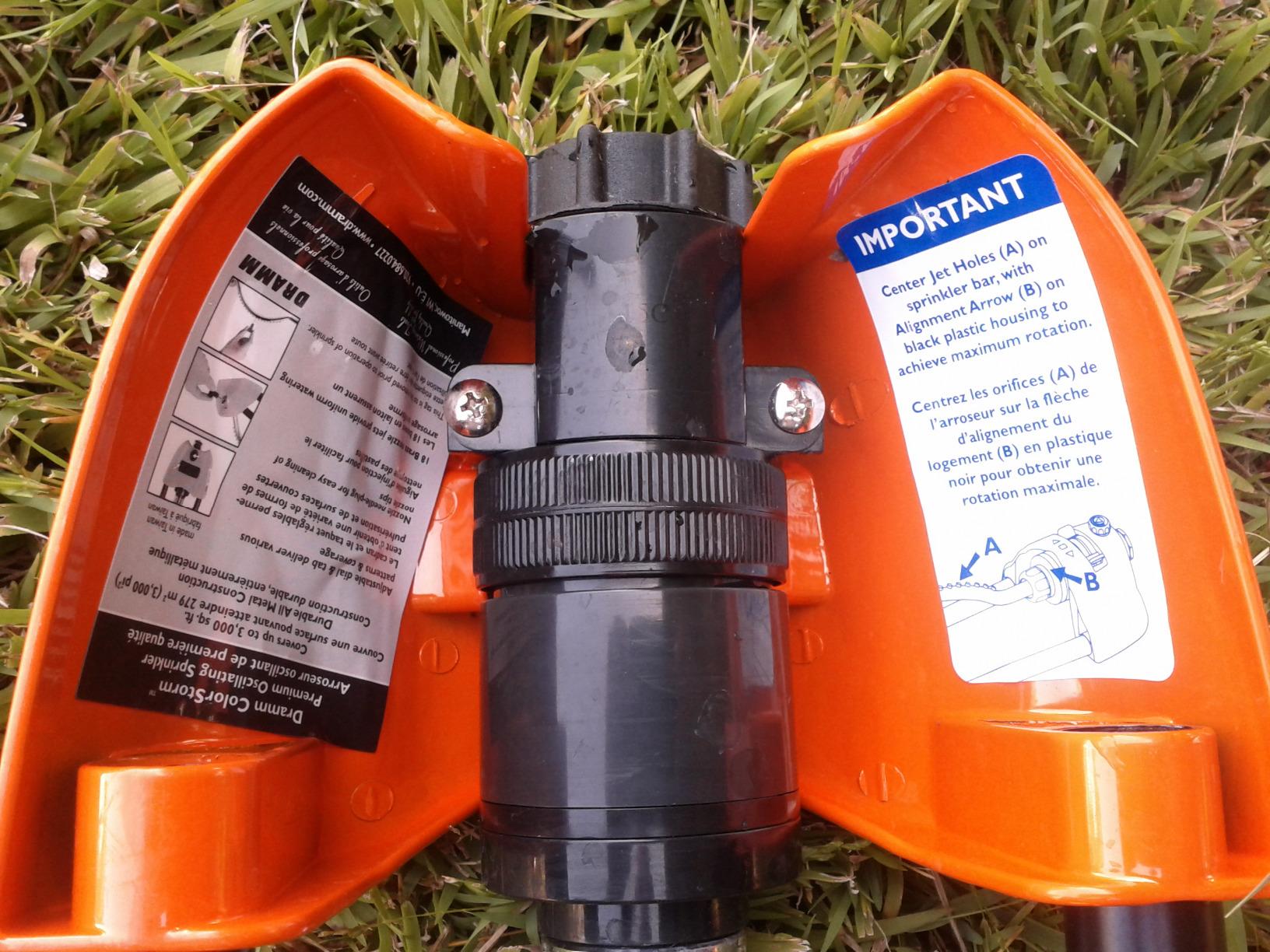 Dramm 15005 ColorStorm Premium Metal Brass Nozzle Jets, Blue Oscillating Sprinkler customer photo 2