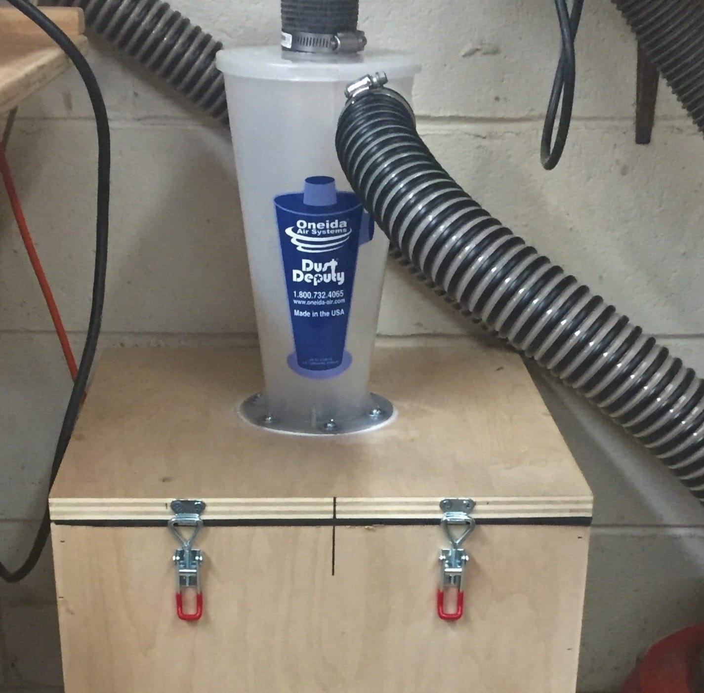 Oneida Air Systems Dust Deputy DIY Anti-Static Retrofit Cyclone Separator for Wet/Dry Shop Vacuums (DD DIY) customer photo 1