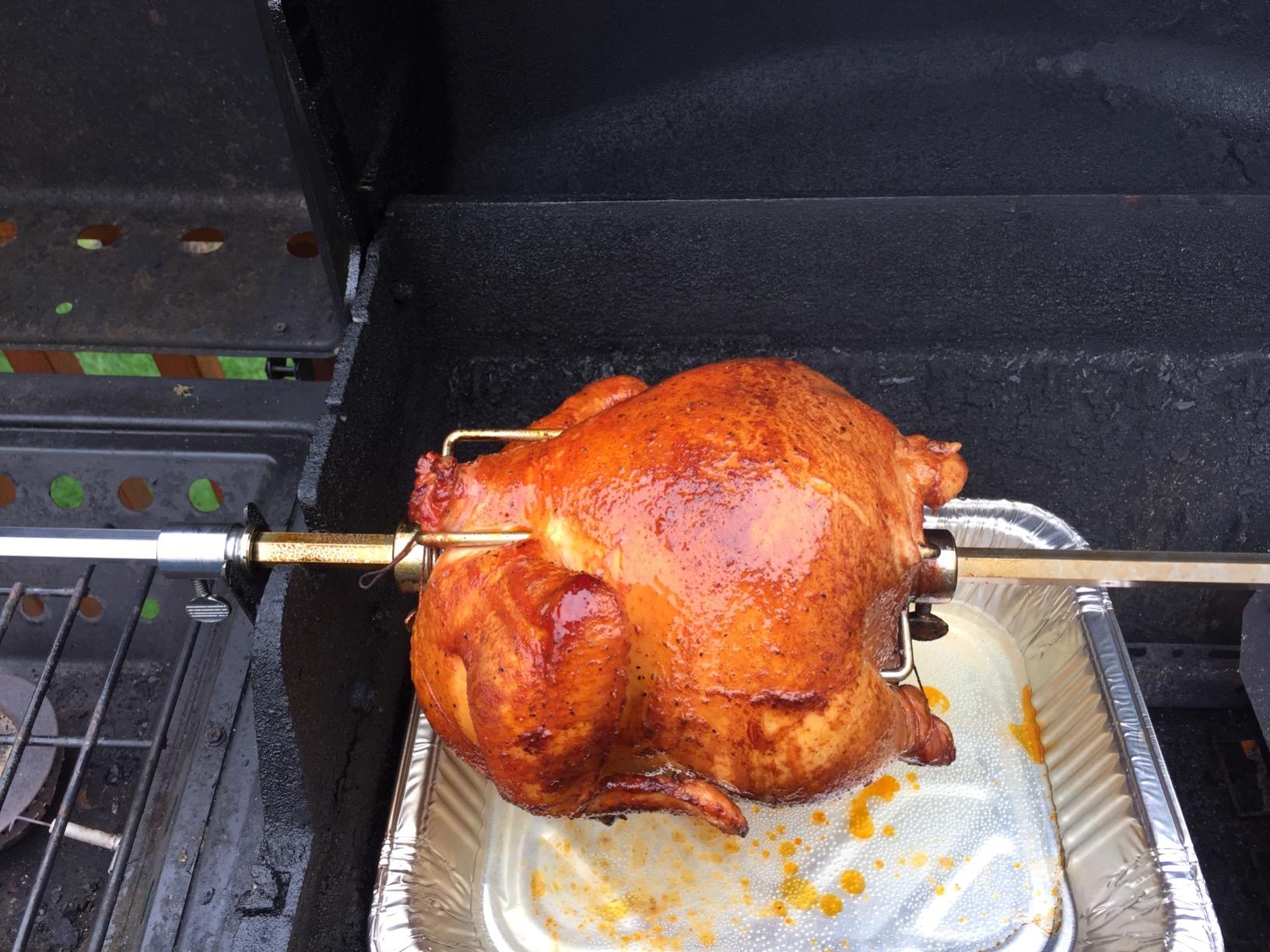 OneGrill Heavy Duty Chrome Universal Grill Rotisserie Kit with 13 Watt 50 lb. Stainless Electric Motor - 37 X 1/2 Inch Hexagon Spit Rod (Grills Up to 28 Inches Wide) Not for Weber. customer photo 2