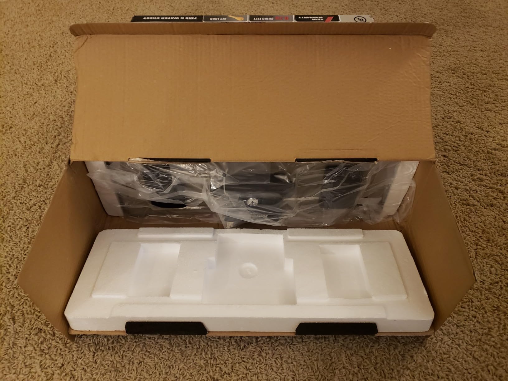 FireKing SureSeal Fire Rated Safe with Key Lock, Taupe customer photo 1
