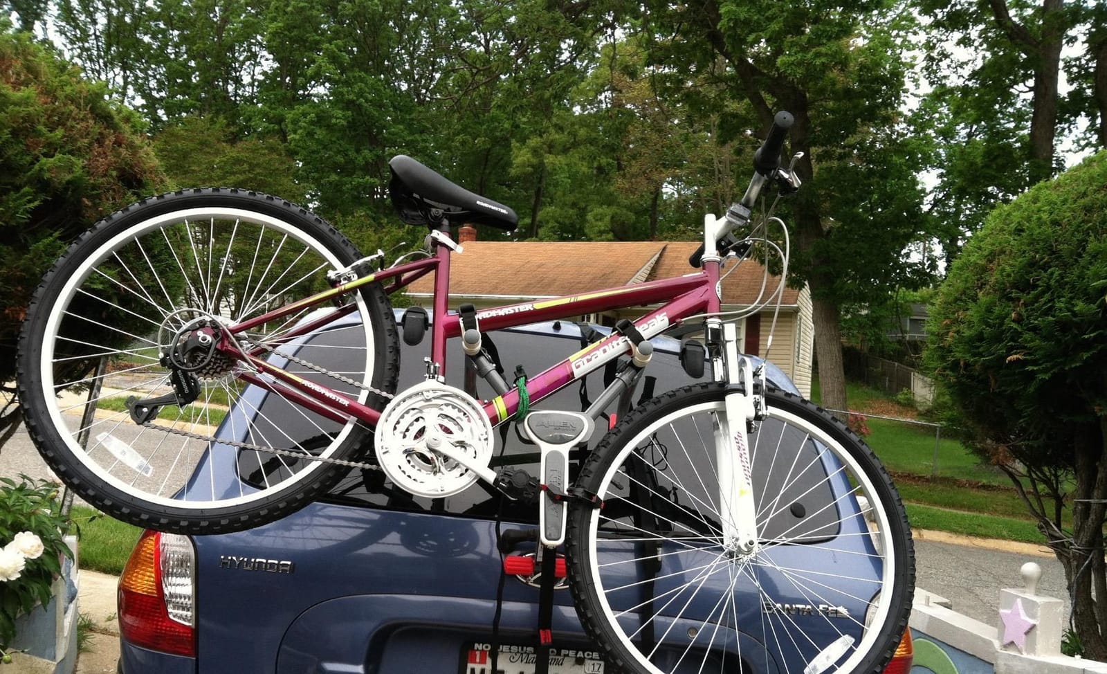 Allen Sports Ultra Compact Folding 2-Bike Trunk Mount Rack, Model MT2-B customer photo 1