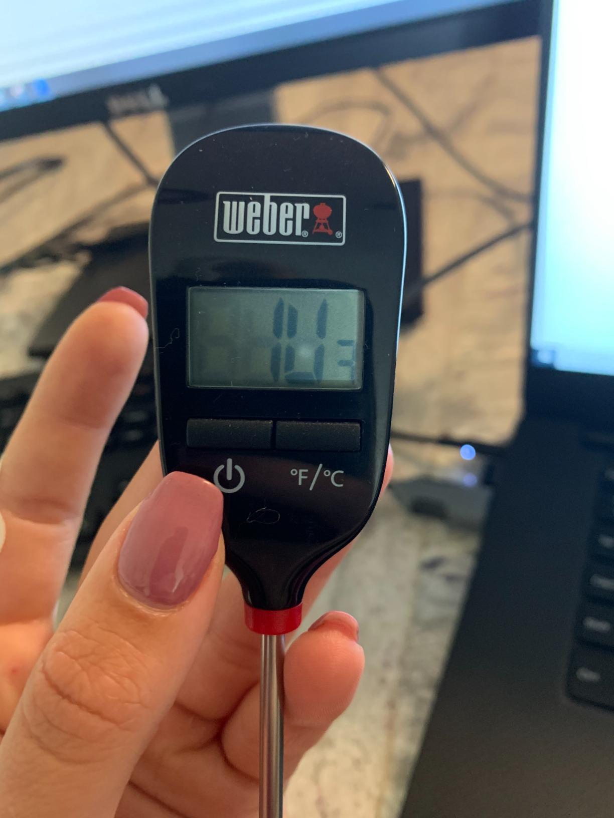Weber® Instant‑Read Thermometer Probe, Black/Silver customer photo 2
